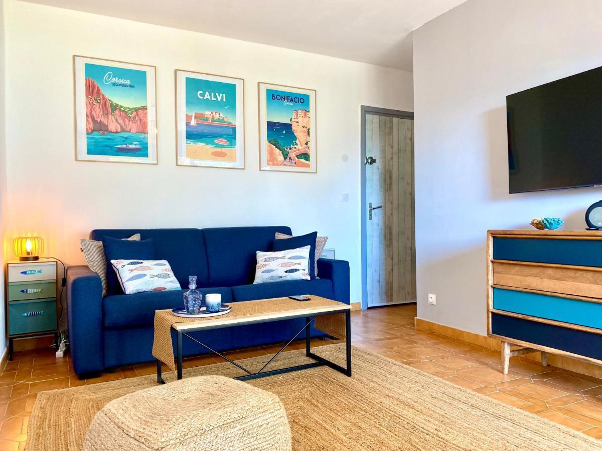 Appartement Ou Studio La Mer & La Plage A Vos Pieds Calvi Кальви Экстерьер фото